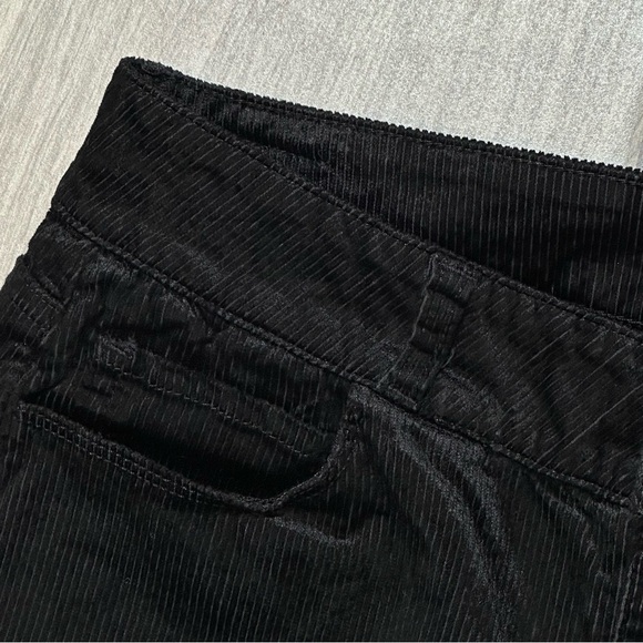 PAIGE HOXTON Ultra Skinny Black Velvet Corduroy Mid Rise Jeans 27 - Picture 6 of 10